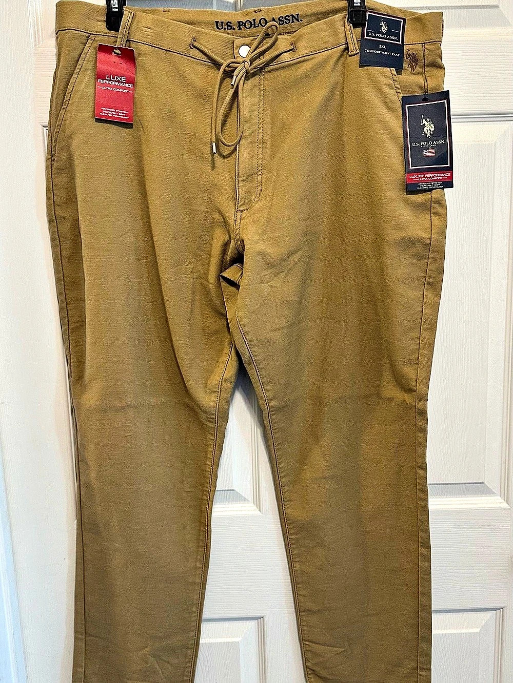 U.S. Polo Assn. Luxe Performance Chino Men's Brown 2XL NWT